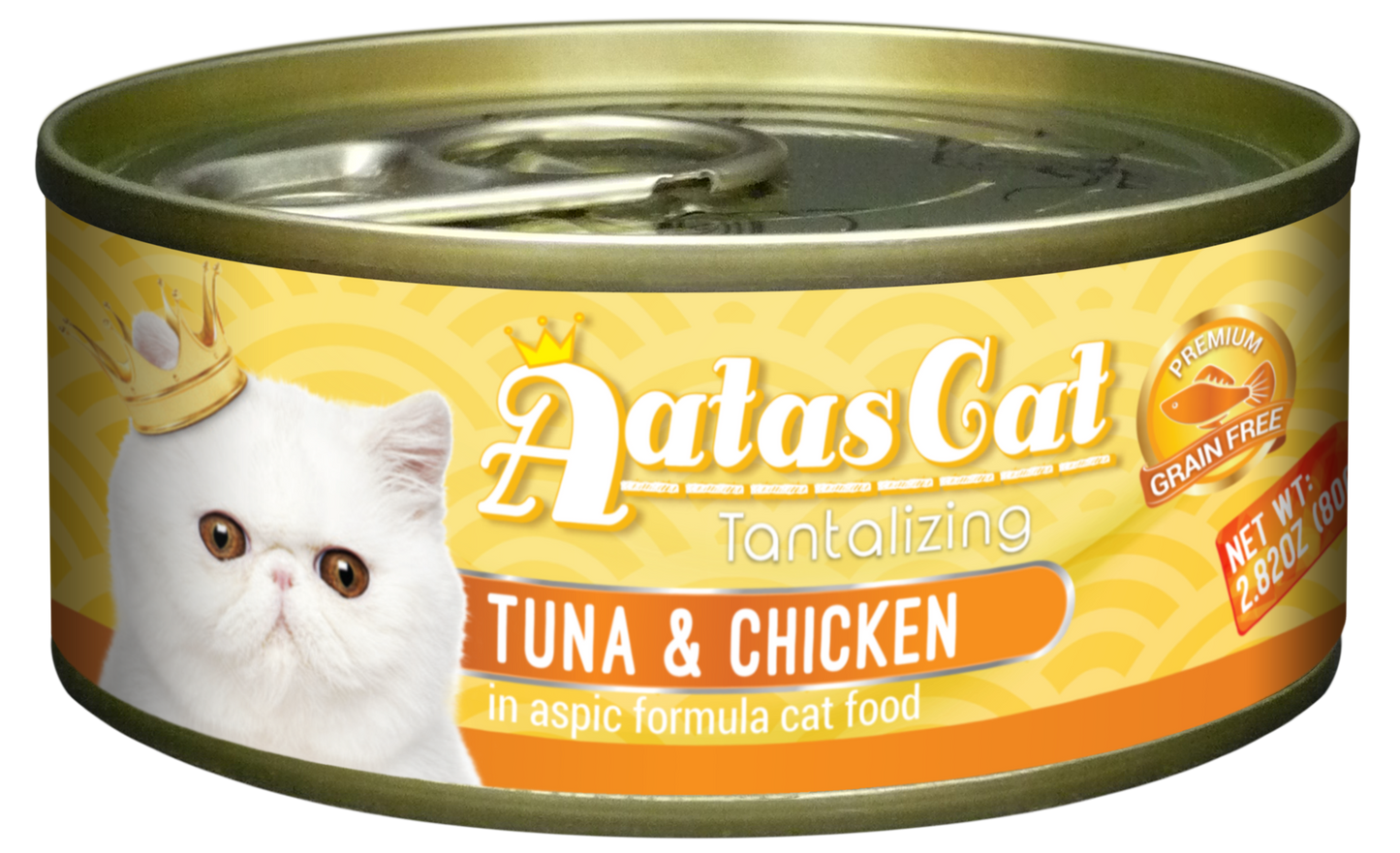 Aatas Cat Tantalizing Tuna & Chicken in Aspic Canned Cat Food 80g